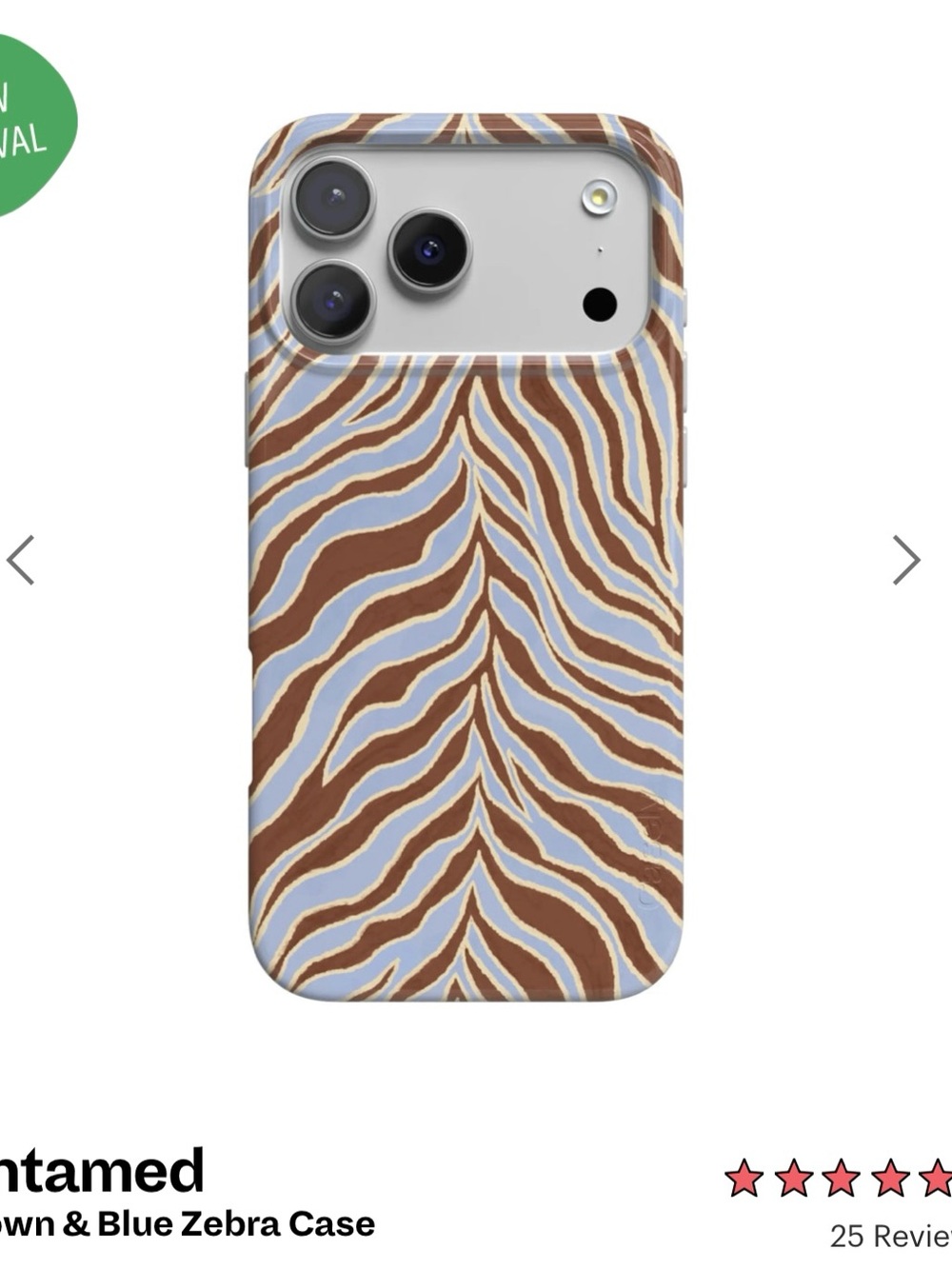 Casetify Brown & Blue Zebra iPhone 18 pro max Case